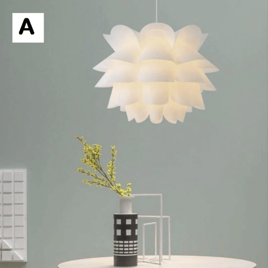 DIY Flower Lampshade - Puzzle Light - Hanging Lamp Shade - Lotus Lampshade arclightsdesign
