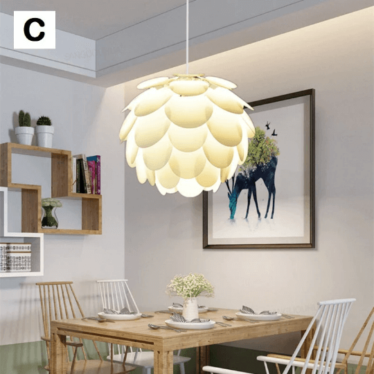 DIY Flower Lampshade - Puzzle Light - Hanging Lamp Shade - Lotus Lampshade arclightsdesign