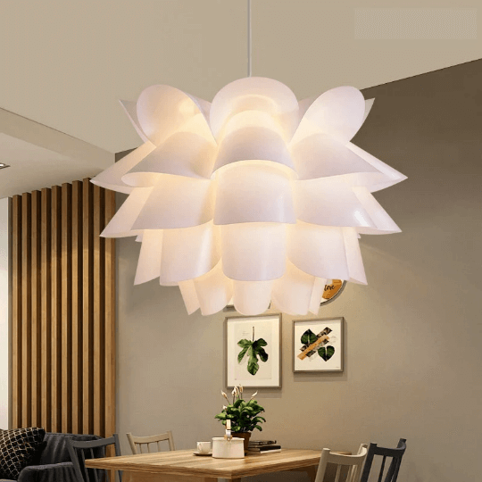 DIY Flower Lampshade - Puzzle Light - Hanging Lamp Shade - Lotus Lampshade arclightsdesign