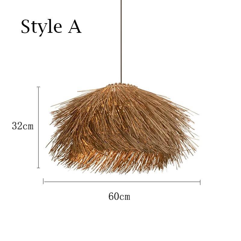 Handcrafted Beauty: Rattan Pendant Lamp Collection - Beige and Brown Options| ArcLightsDesign