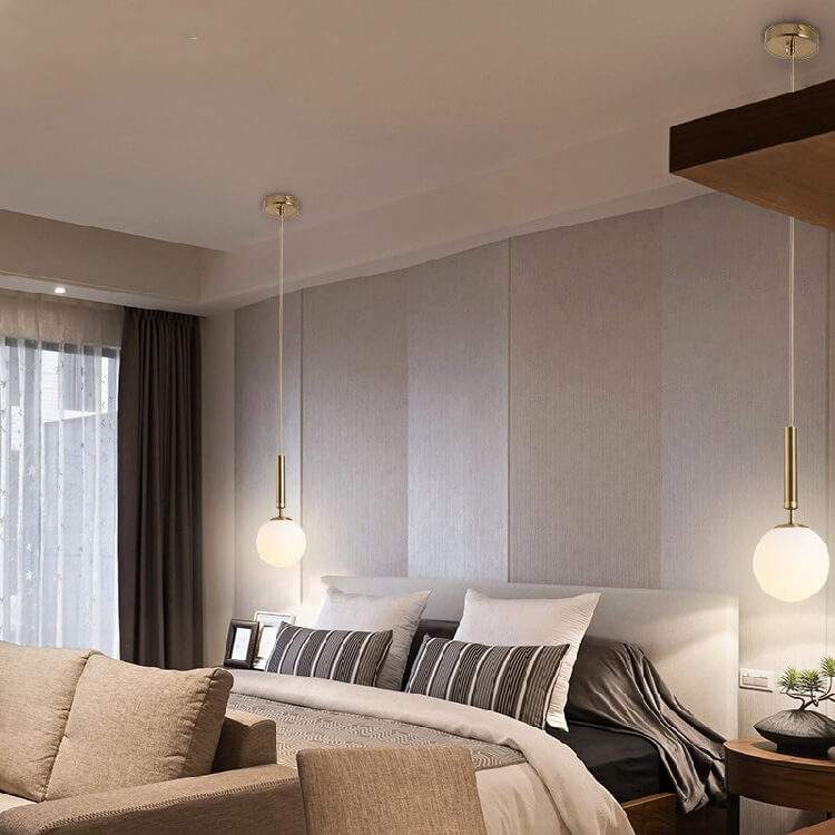 Modern glass ball light fixtures for your living room
