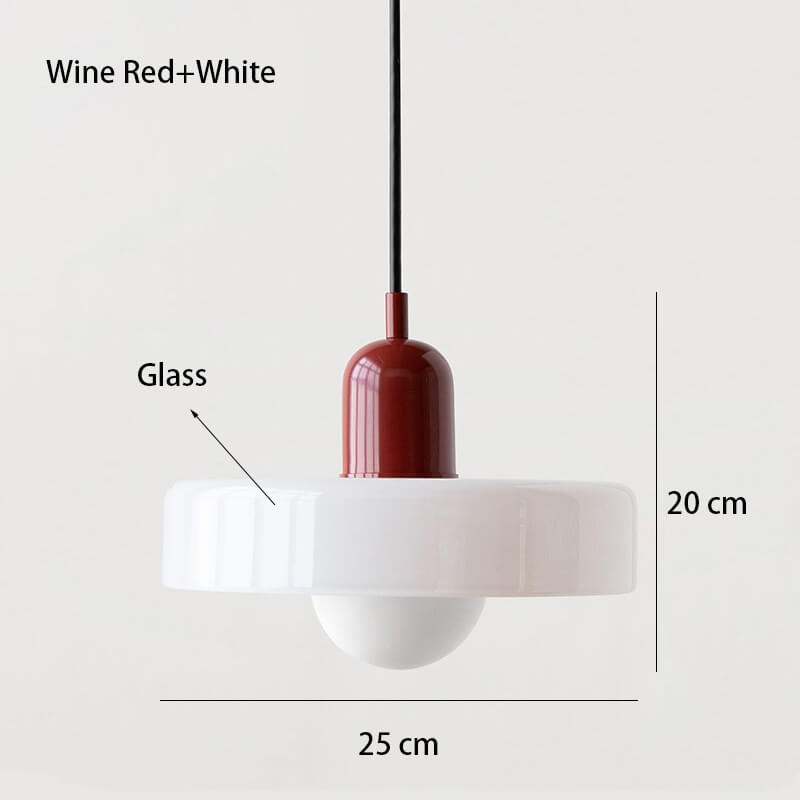Nordic Glass Pendant Light Dingle Head Lamp in Candy Color