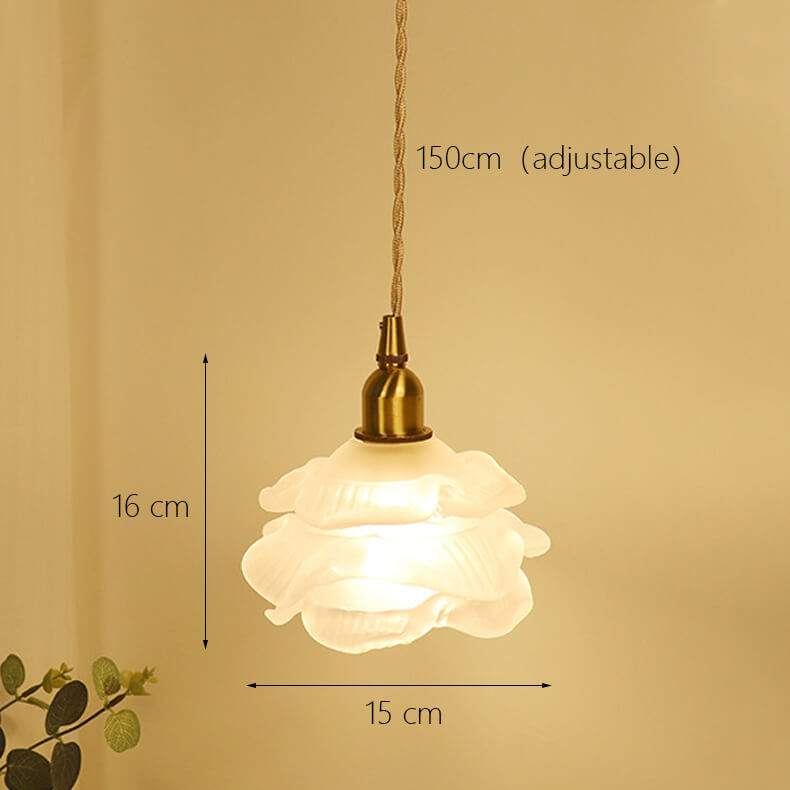 Rose GlMilk Glass Pendant Light - Luxury Rose Glass Chandelier for Elegant Interiorsass Chandelier with brass fixture, vintage milk glass design, luxury pendant light.