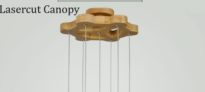 Solid Wood Vintage Kitchen Island Light - Kitchen Island Chandelier - Kitchen / Living room/ Home Decor arclightsdesign