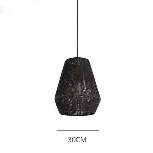 Handcrafted Elegance: Hemp Rope Light Fixtures - Vintage Pendant Light