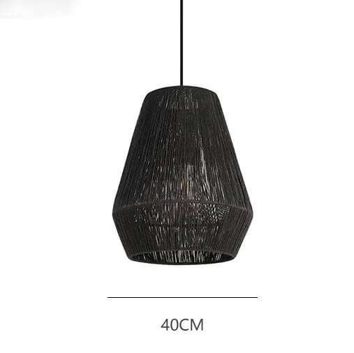 Handcrafted Elegance: Hemp Rope Light Fixtures - Vintage Pendant Light