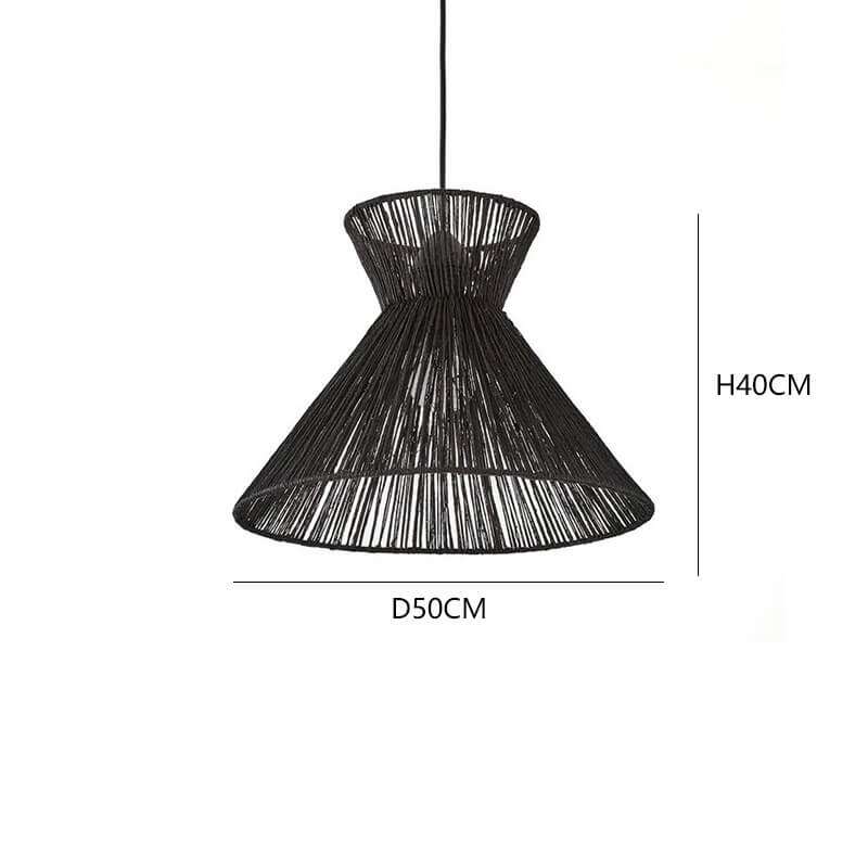 Handcrafted Elegance: Hemp Rope Light Fixtures - Vintage Pendant Light