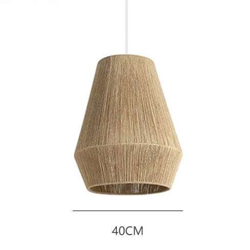 Handcrafted Elegance: Hemp Rope Light Fixtures - Vintage Pendant Light