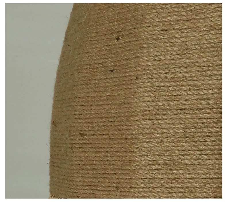 Wabi Sabi Rattan Pendant Light - Elegant Hemp Rope Chandelier