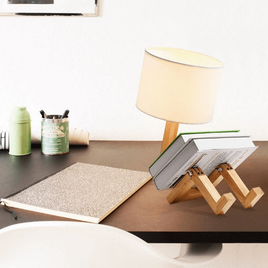 Wooden Robot Lamp - Unique Flexible Table Human Lamp| ArcLightsDesign