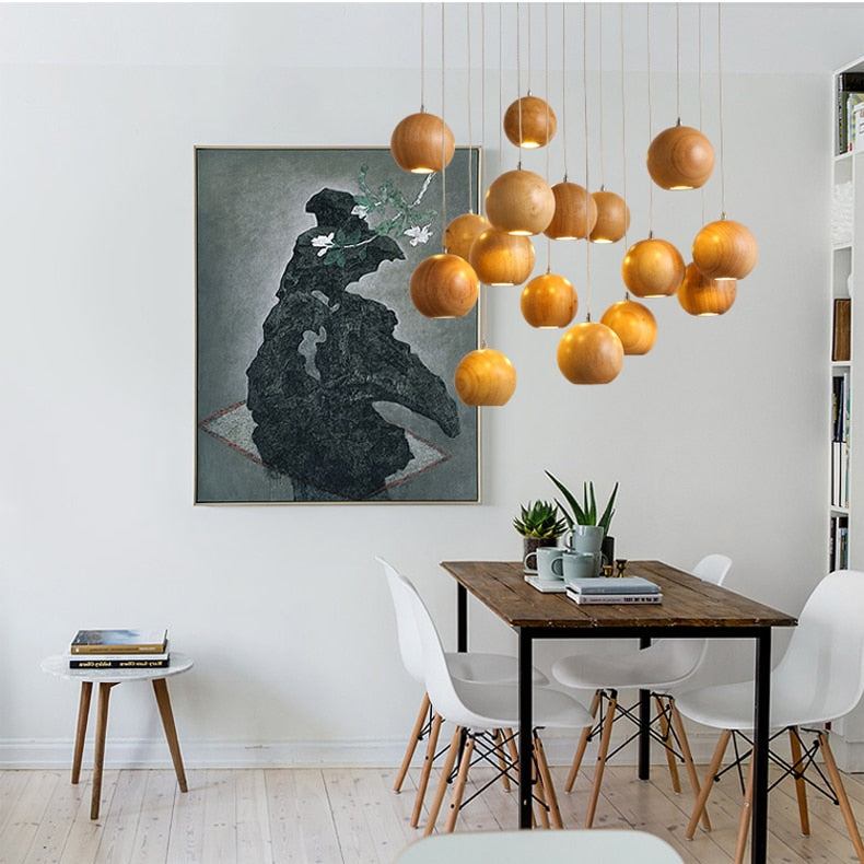 Solid Wood Vintage Kitchen Island Light - Kitchen Island Chandelier - Kitchen / Living room/ Home Decor arclightsdesign