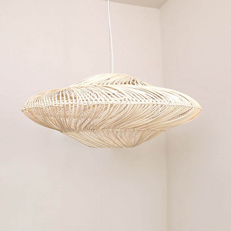 UFO Shades Woven Pendant Light - Rattan Hanging Light Fixtures - Handknitted Lamp arclightsdesign