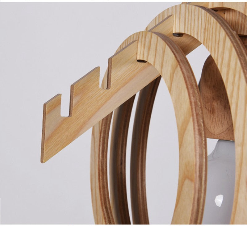Wood Hanging Light Fixture - DIY Wood Lamp- Water Drop Pendant Lamp - Eco-friendly Lamp arclightsdesign
