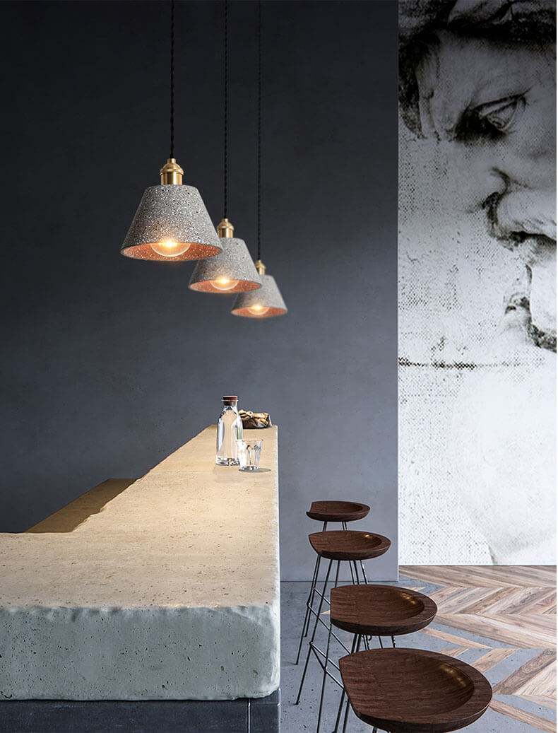 Minimalist Elegance: Cement LED Pendant Lamp - Loft Industrial Style Pendant Lights Fixtures| ArcLightsDesign