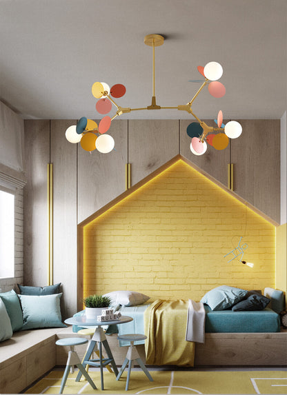 Illuminate with Artistry: Colorful Branch Hanging Lamps - Europe Loft Style| ArcLightsDesign