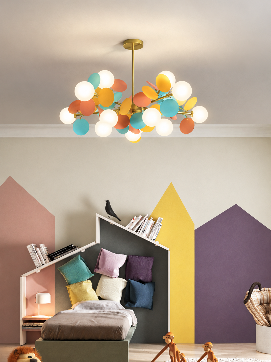 Colorful Branch Ceiling Lamp - Europe Art Pendant Lights - Lamps Loft Lighting Fixtures