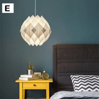 DIY Flower Lampshade - Puzzle Light  - Hanging Lamp Shade - Lotus Lampshade