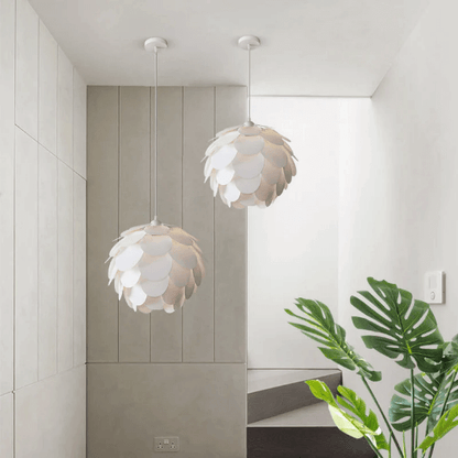 DIY Flower Lampshade - Puzzle Light  - Hanging Lamp Shade - Lotus Lampshade