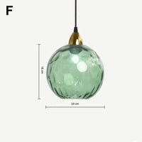 Glass cluster pendant light hanging from ceiling canopy