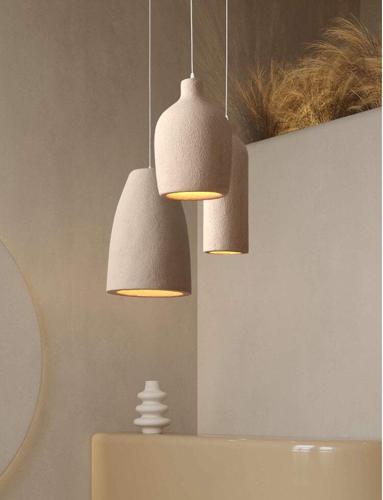 Japanese Wabi Sabi Light Fixtures - Nordic Vintage Hanging Lamp