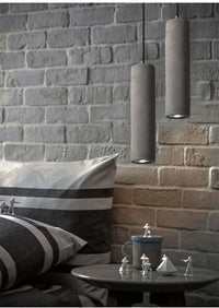 Tube Concrete Pendant Light - Modern Retro Loft Concrete Lamp Design