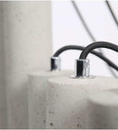 Modern Retro Grey Concrete Pendant Light in a minimalist setting.