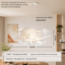 Modern Sculptural Flower LED Pendant Light - Artistic PVC Chandelier Decor