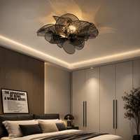 Modern Sculptural Flower LED Pendant Light - Artistic PVC Chandelier Decor