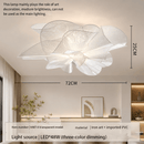 Modern Sculptural Flower LED Pendant Light - Artistic PVC Chandelier Decor