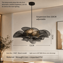 Modern Sculptural Flower LED Pendant Light - Artistic PVC Chandelier Decor