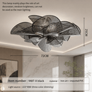 Modern Sculptural Flower LED Pendant Light - Artistic PVC Chandelier Decor