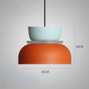 Nordic Macaron Pendant Lamp in pastel colors, modern hanging light fixtures, high-quality iron.