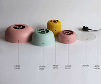 Macaron Nordic Pendant Lamps in pastel colors, modern hanging light fixtures, high-quality iron.