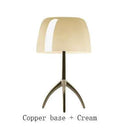 Cream Tripod Desk Lamp: Elegant Glass Lighting for Home Decor