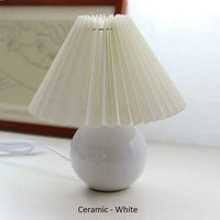 Ceramic Table Lamp Base - Vintage Rattan Desk Lamp -Bedroom Lamp - Night Table Lamp- Handmade arclightsdesign