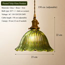 Vintage Olive Emerald Green Chandelier LED - Minimalist Pendant Light