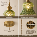 Vintage Olive Emerald Green Chandelier LED - Minimalist Pendant Light