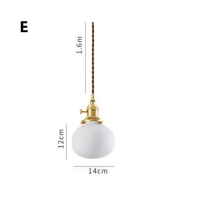 Nordic Charm: Ceramic Pendant Light - White Brass Fixtures for Every Space| ArcLightsDesign