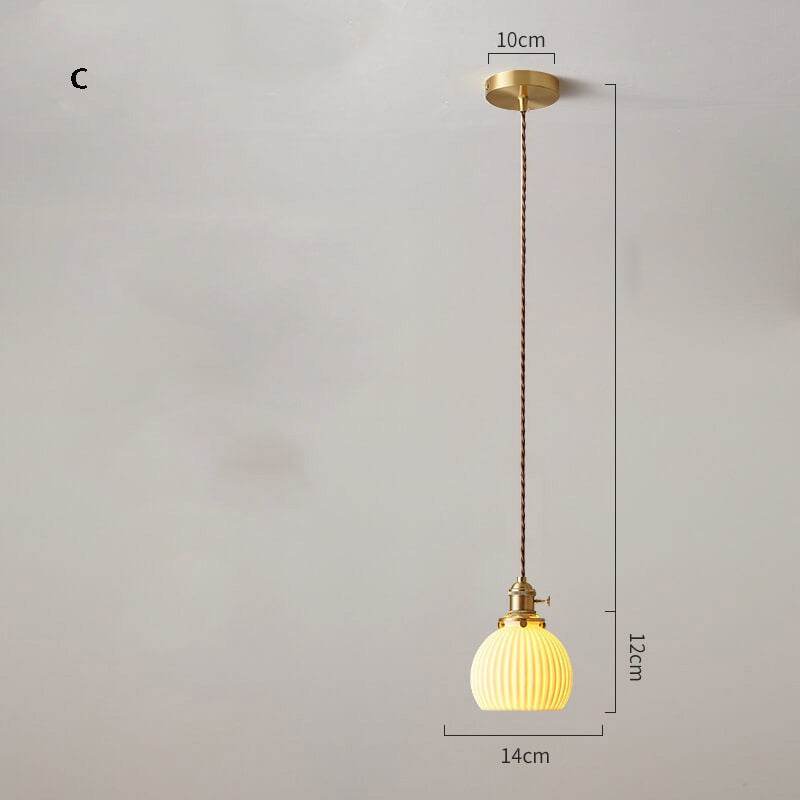 Modern Sophistication: Ceramic Brass Pendant Lights for Home and Office| ArcLightsDesign