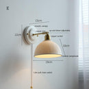 White Ceramic Wall Lamp - Elegant Lighting for Bedrooms and Stairs| ArcLightsDesign