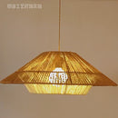 Vintage Rope Chandelier - Hemp Rope Pendant Lamp - Hand Woven Hanging Light