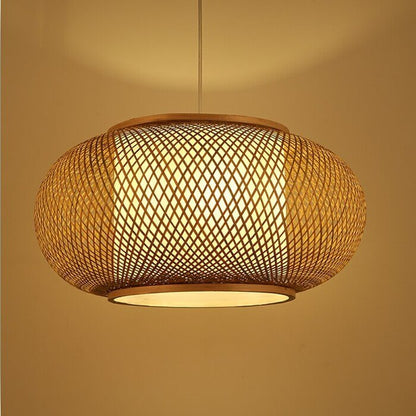 Bamboo Light Fixtures Japanese Style- Dome Bamboo Lampshade - Vine Lampshade arclightsdesign
