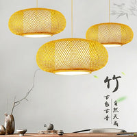 Bamboo Light Fixtures Japanese Style- Dome Bamboo Lampshade - Vine Lampshade arclightsdesign