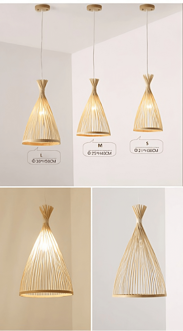 Bamboo Pendant Lights - Rattan Hand Made Suspension Lamp - Bamboo Chandeliers arclightsdesign