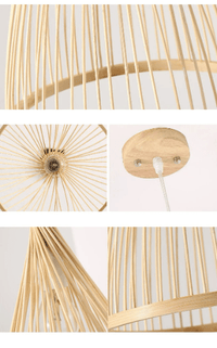 Bamboo Pendant Lights - Rattan Hand Made Suspension Lamp - Bamboo Chandeliers arclightsdesign