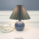 Ceramic Table Lamp Base - Vintage Rattan Desk Lamp -Bedroom Lamp - Night Table Lamp- Handmade arclightsdesign