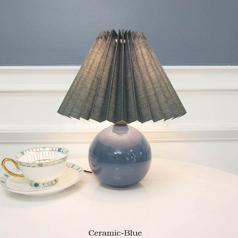 Ceramic Table Lamp Base - Vintage Rattan Desk Lamp -Bedroom Lamp - Night Table Lamp- Handmade arclightsdesign