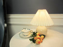 Ceramic Table Lamp Base - Vintage Rattan Desk Lamp -Bedroom Lamp - Night Table Lamp- Handmade arclightsdesign