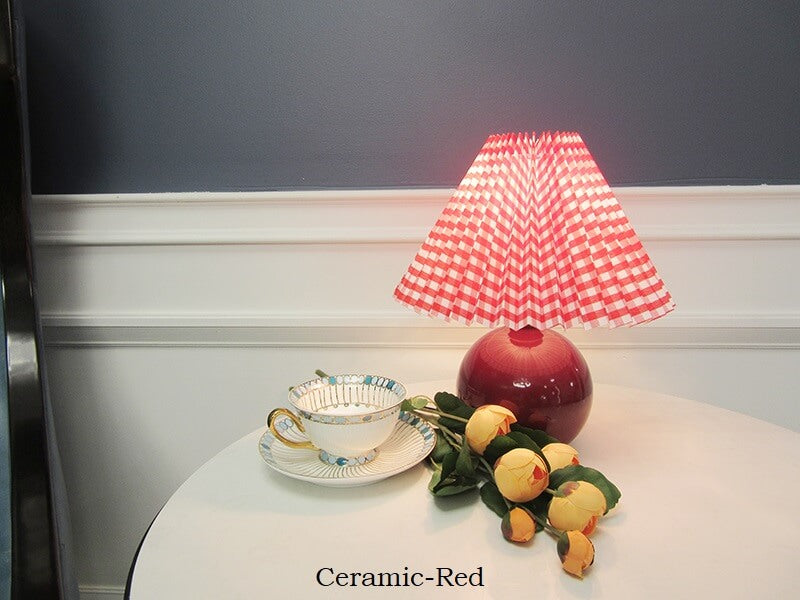 Ceramic Table Lamp Base - Vintage Rattan Desk Lamp -Bedroom Lamp - Night Table Lamp- Handmade arclightsdesign