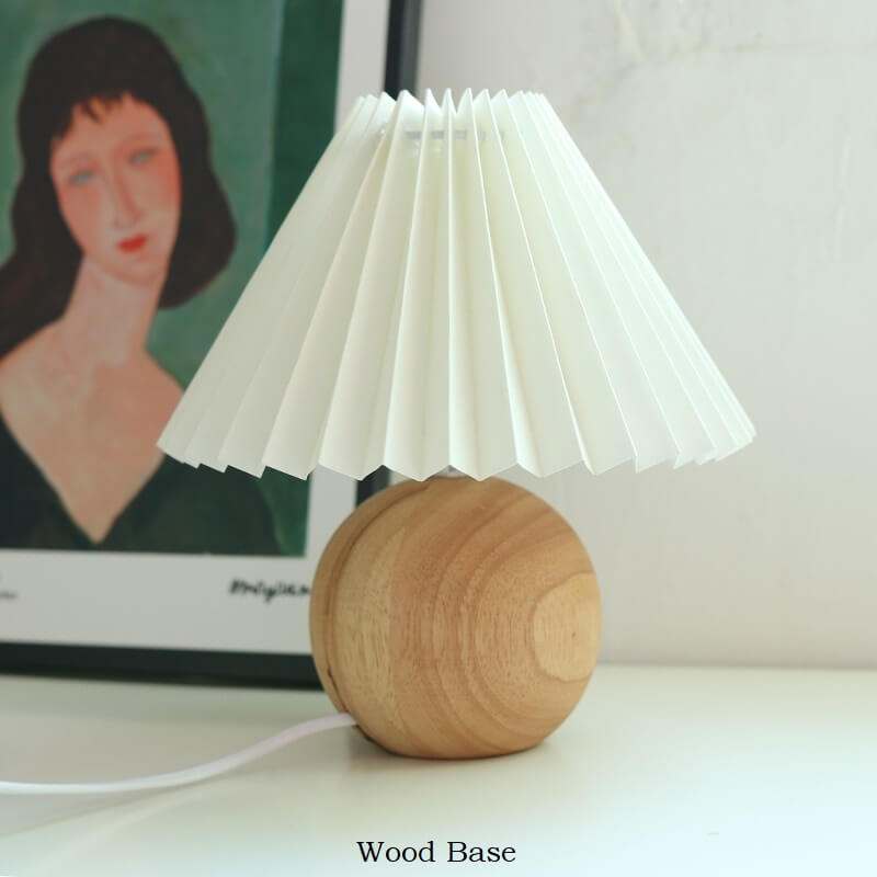 Ceramic Table Lamp Base - Vintage Rattan Desk Lamp -Bedroom Lamp - Night Table Lamp